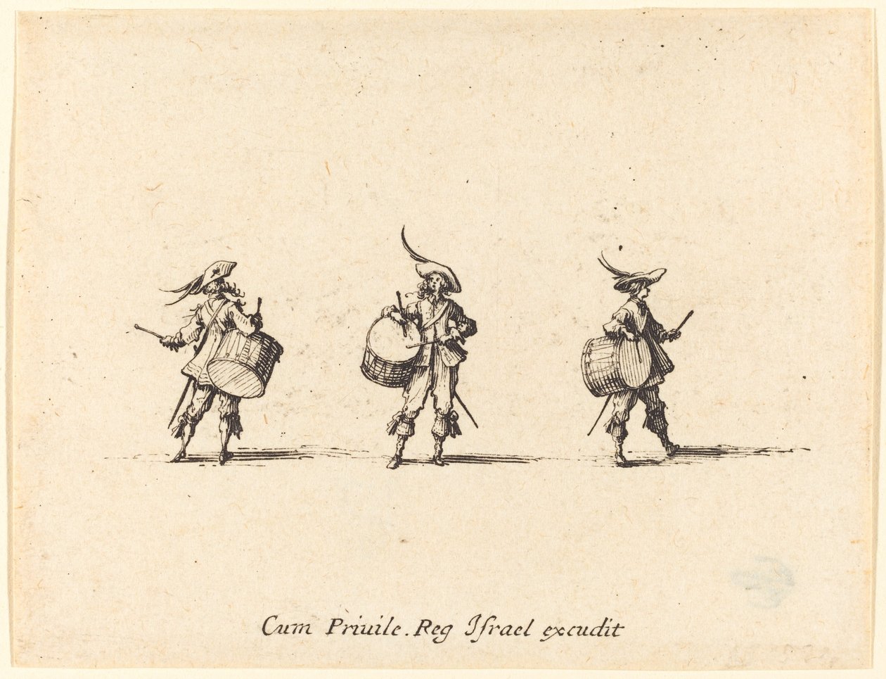 Wiertarka z bębnami autorstwa Jacques Callot