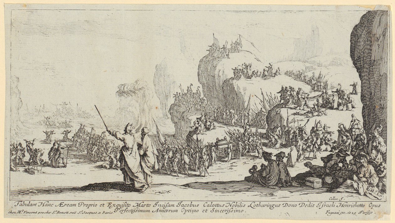 Przeprawa przez Morze Czerwone autorstwa Jacques Callot