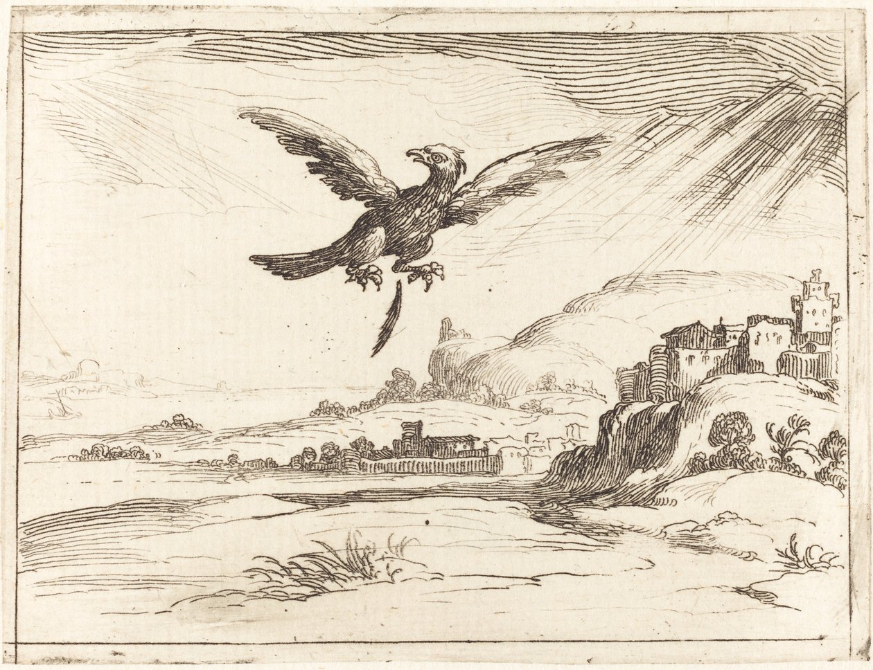 Orzeł traci stare pióro autorstwa Jacques Callot
