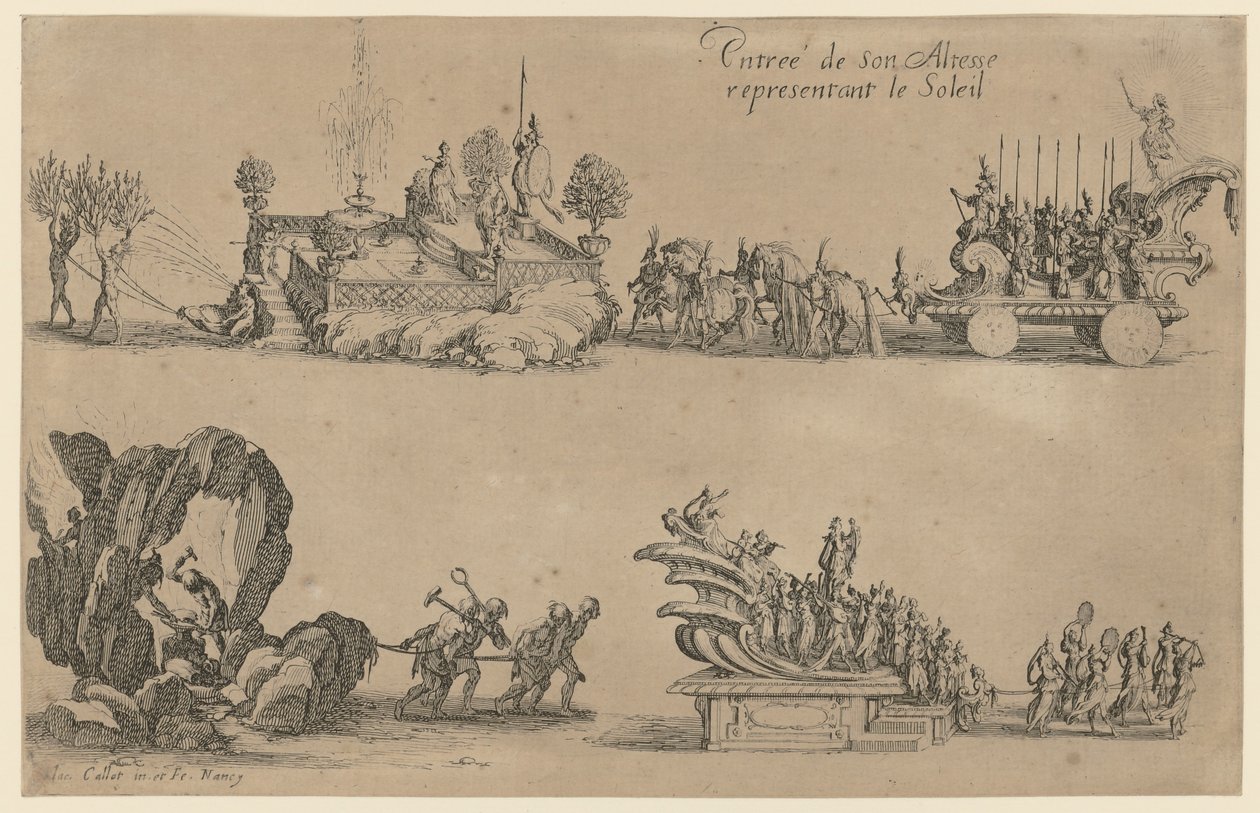 Przybycie księcia Karola IV autorstwa Jacques Callot