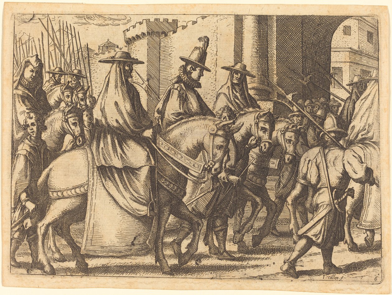 Wejście do Ferrary autorstwa Jacques Callot