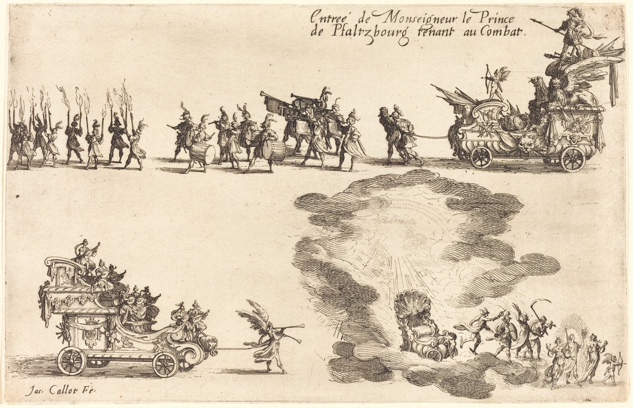 Wejście księcia Pfaltzbourg autorstwa Jacques Callot