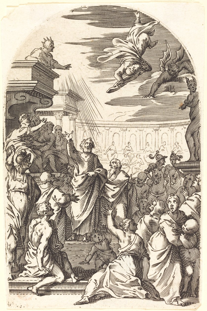 Upadek Szymona Maga, 16081611. autorstwa Jacques Callot