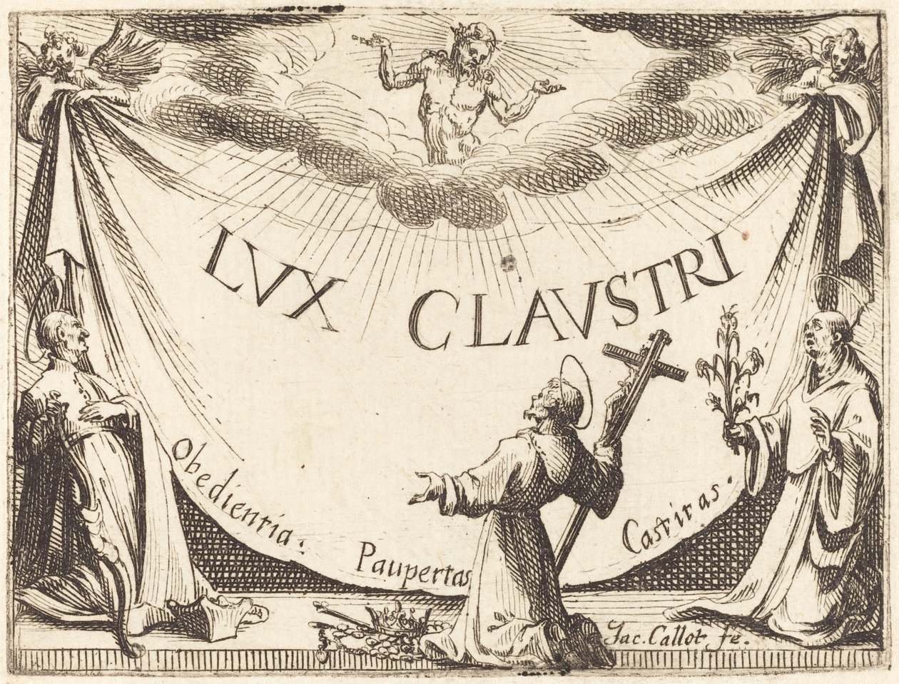 Frontyspis do „Światła klasztoru” autorstwa Jacques Callot