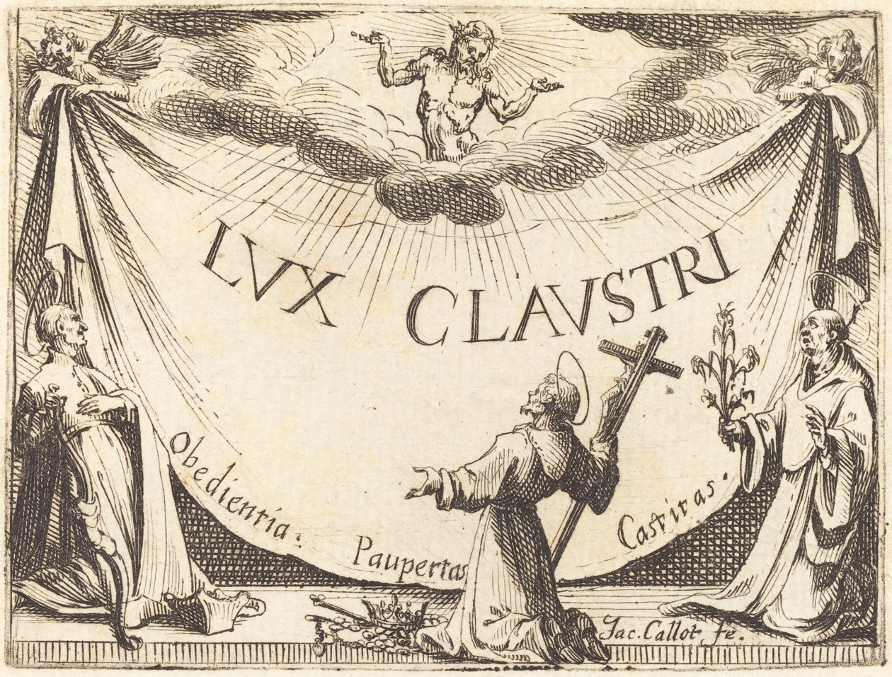 Frontyspis do „Światła klasztoru” autorstwa Jacques Callot