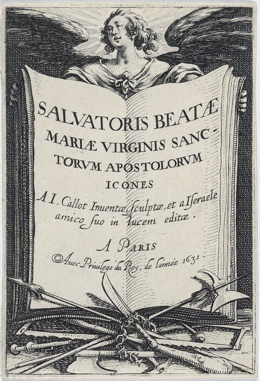Frontyspis z Les Grands Apôtres (Wielcy Apostołowie), 1631 autorstwa Jacques Callot
