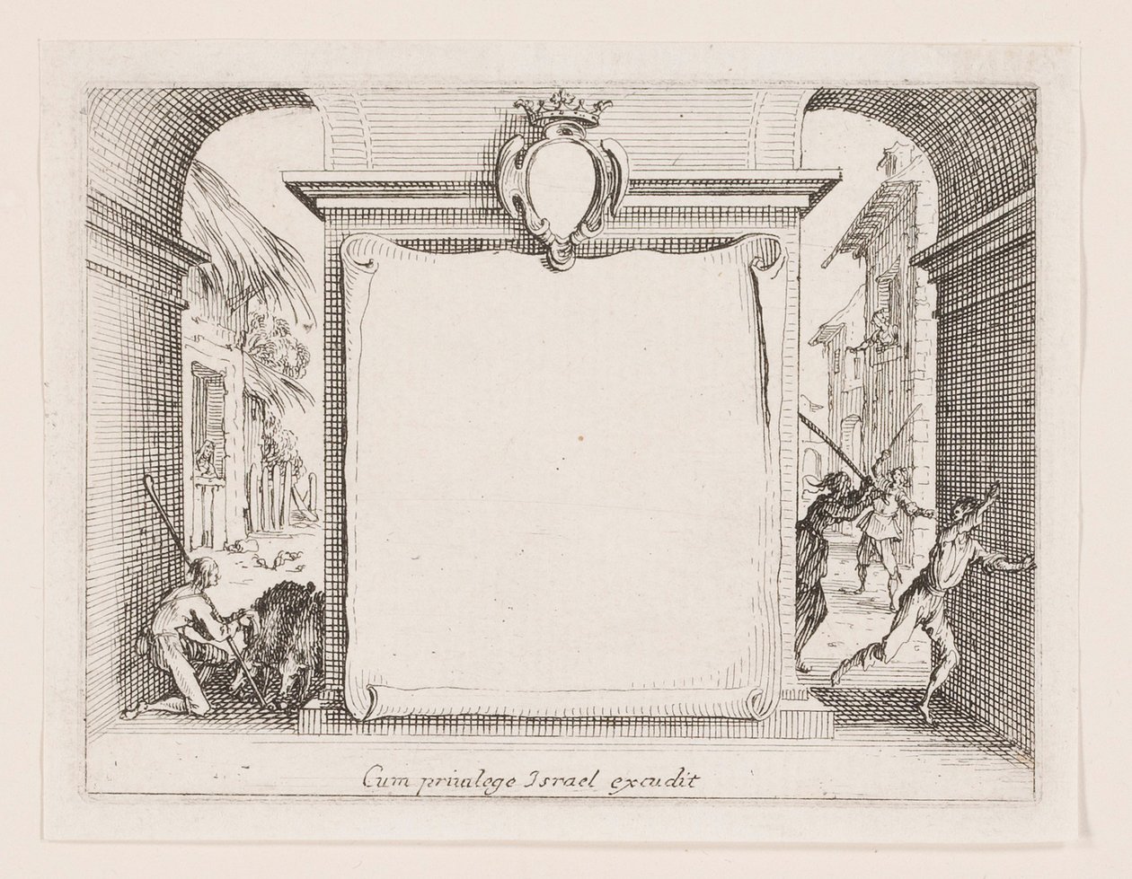 Frontyspis z serii La vie de l autorstwa Jacques Callot