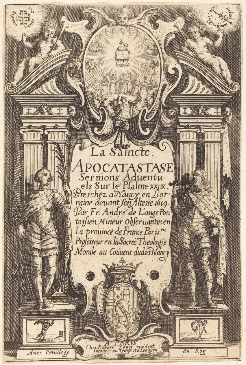 Frontyspis Świętej Apokastazy autorstwa Jacques Callot