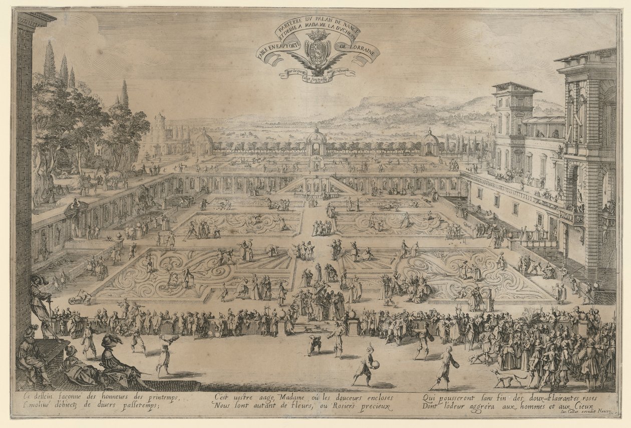 Ogród Nancy autorstwa Jacques Callot