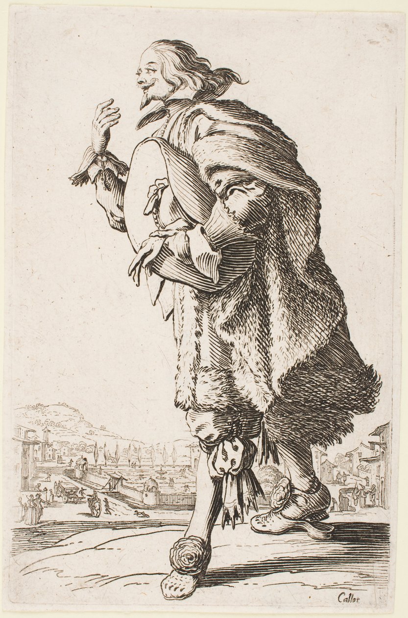 Gentleman Bowing, z cyklu „Szlachta Lotaryngii” autorstwa Jacques Callot