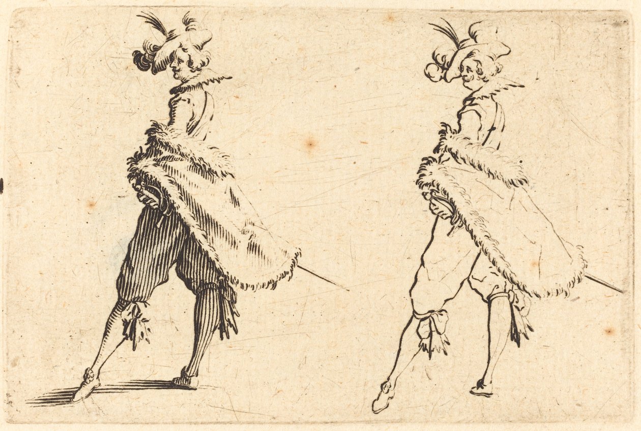 Pan widziany z boku autorstwa Jacques Callot