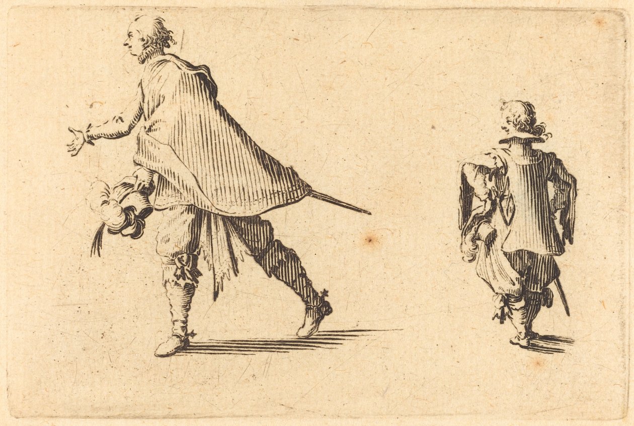 Dżentelmen i jego strona autorstwa Jacques Callot