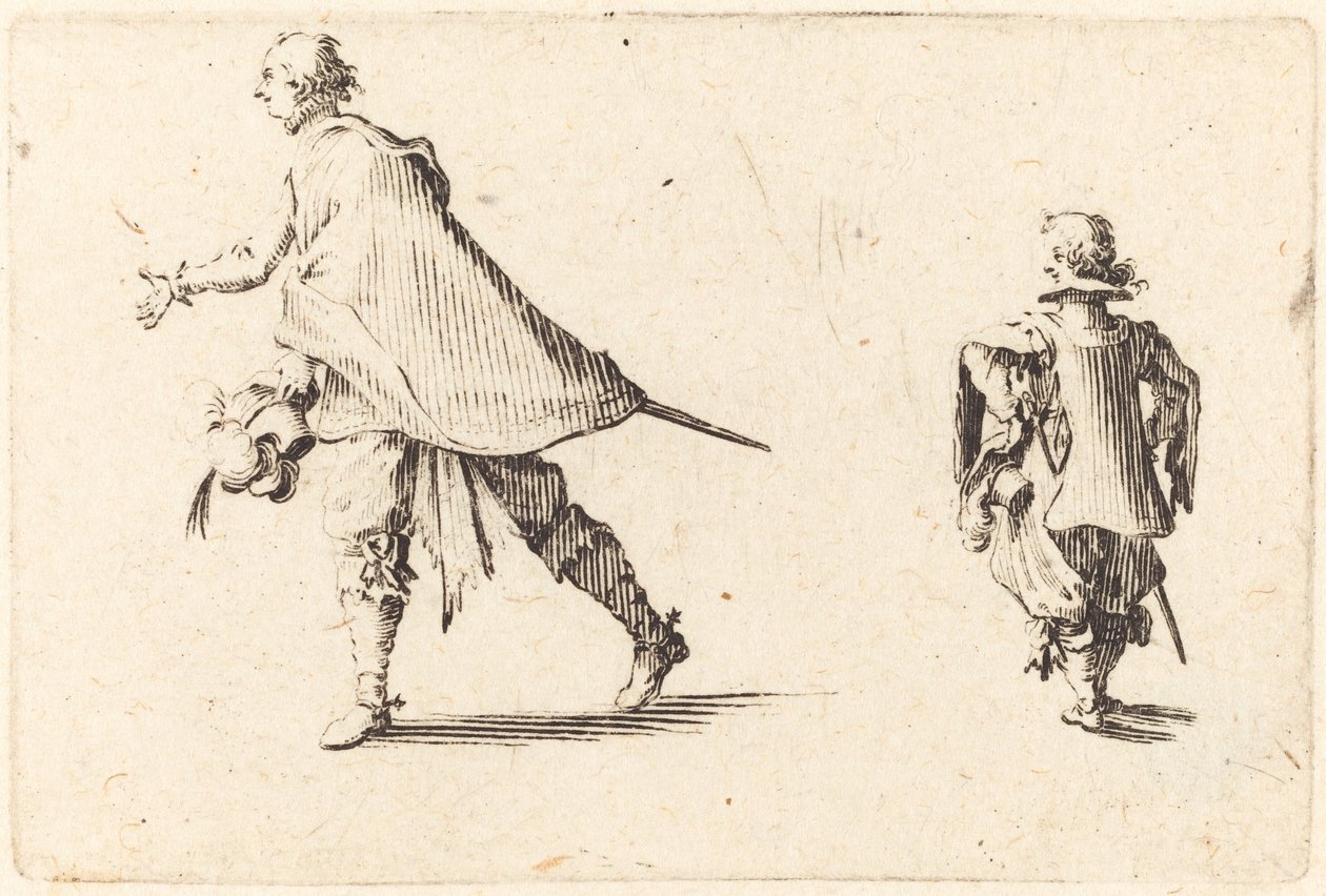 Dżentelmen i jego strona autorstwa Jacques Callot