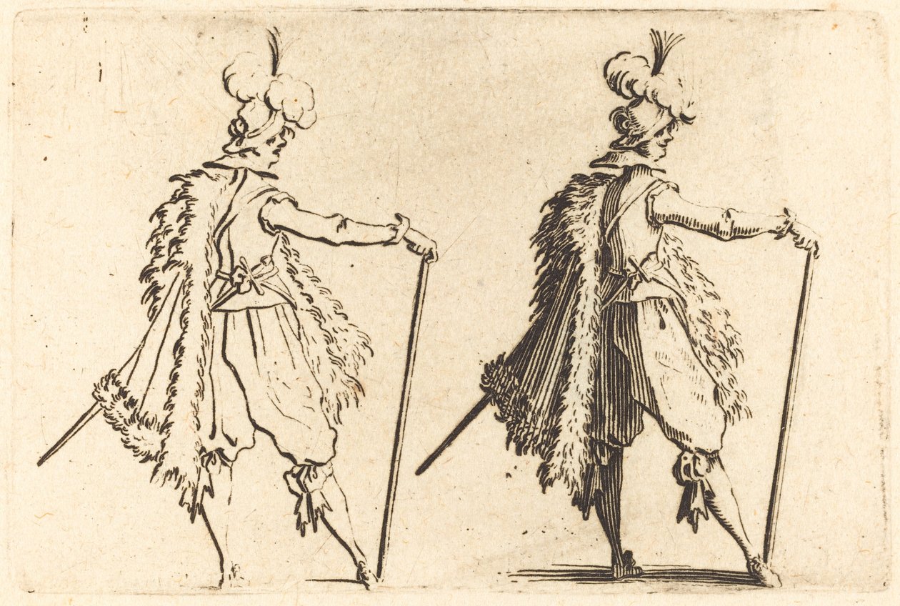 Dżentelmen z Laską autorstwa Jacques Callot