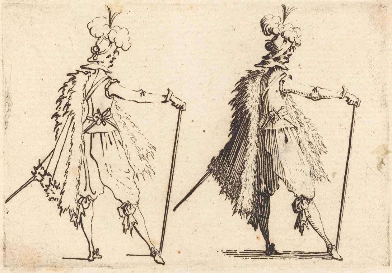 Dżentelmen z Laską autorstwa Jacques Callot