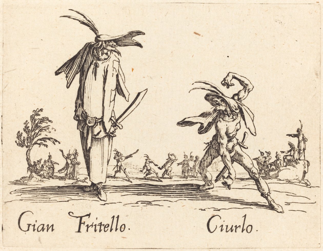 Gian Fritello i Ciurlo autorstwa Jacques Callot
