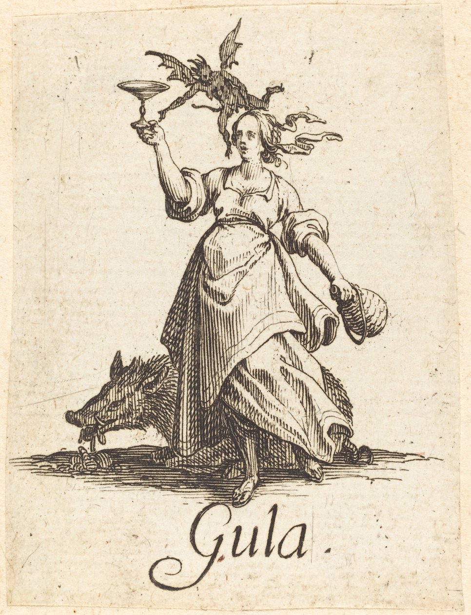 Obżarstwo autorstwa Jacques Callot