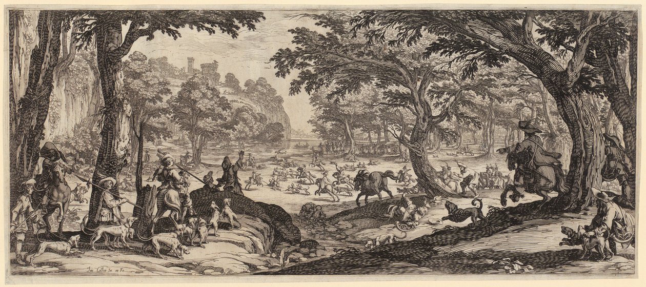 Wielkie polowanie autorstwa Jacques Callot