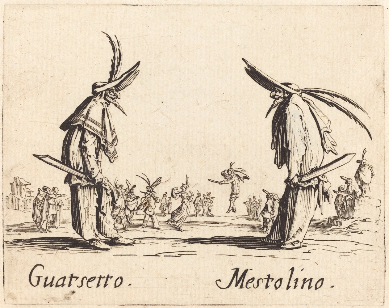 Guatsetto i Mestolino autorstwa Jacques Callot