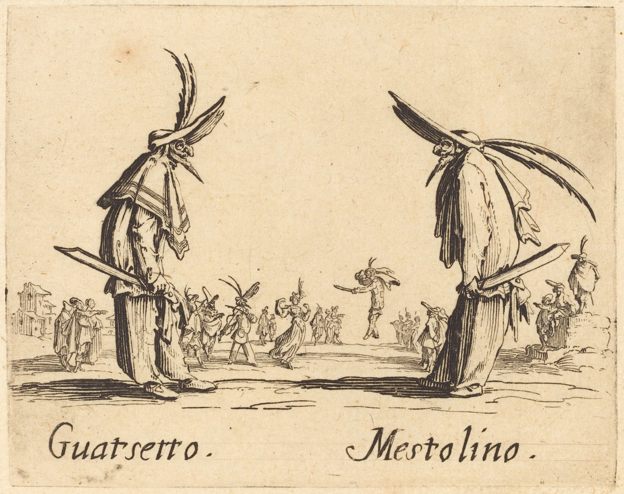 Guatsetto i Mestolino autorstwa Jacques Callot