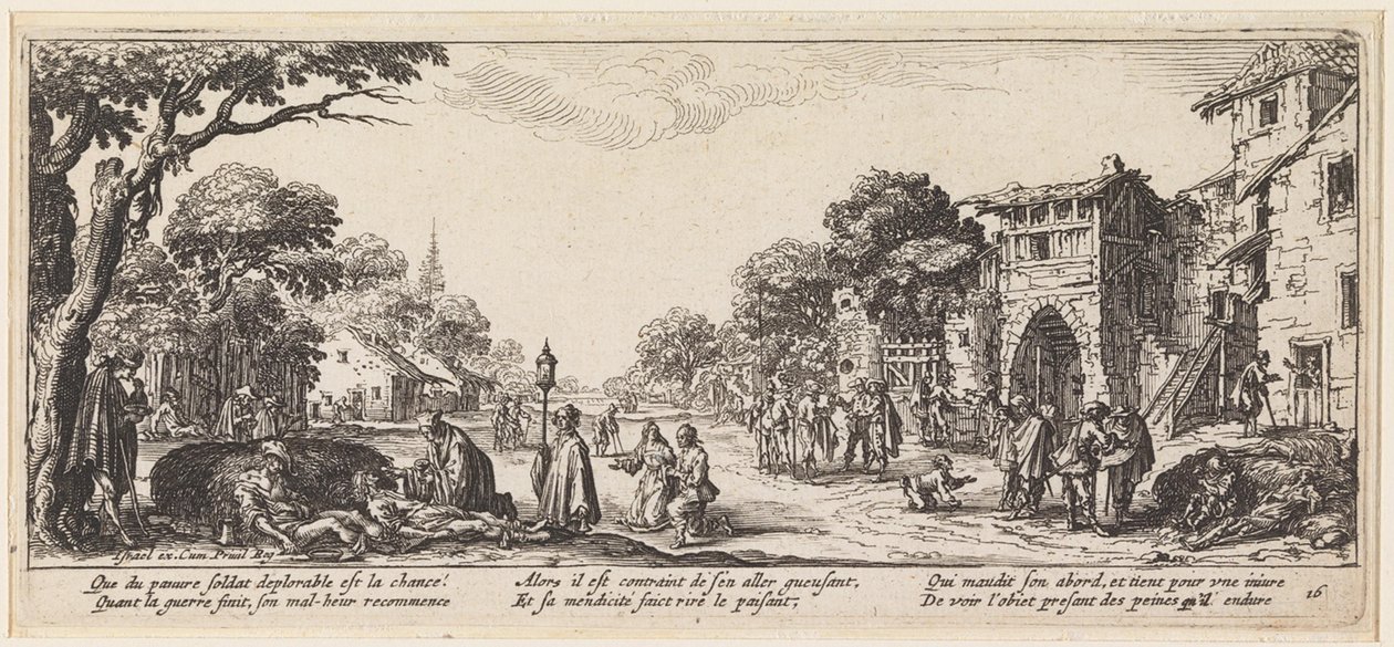 Opieka nad osobą umierającą autorstwa Jacques Callot