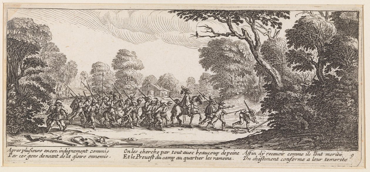 Przewóz więźniów autorstwa Jacques Callot