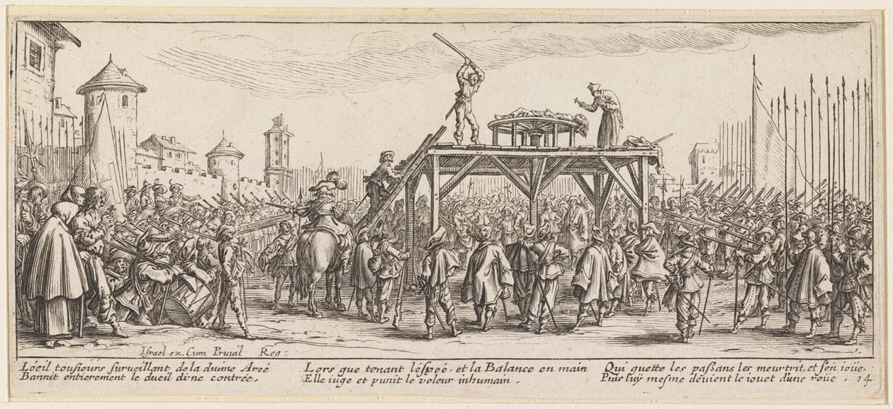 Złamanie koła autorstwa Jacques Callot