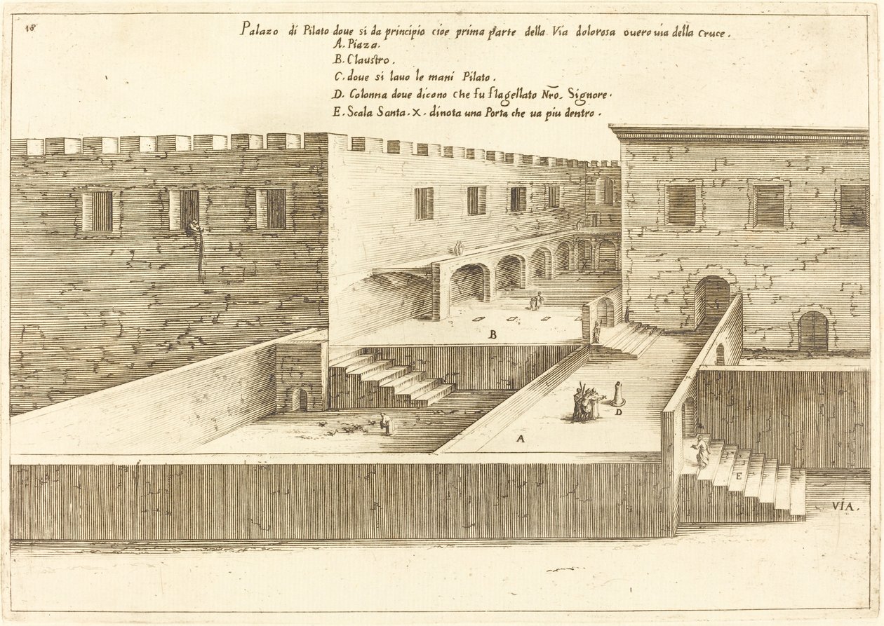 Dom Piłata autorstwa Jacques Callot
