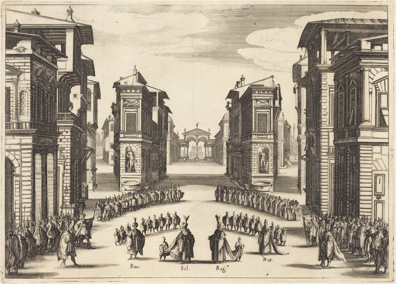 Sulejman, akt II autorstwa Jacques Callot