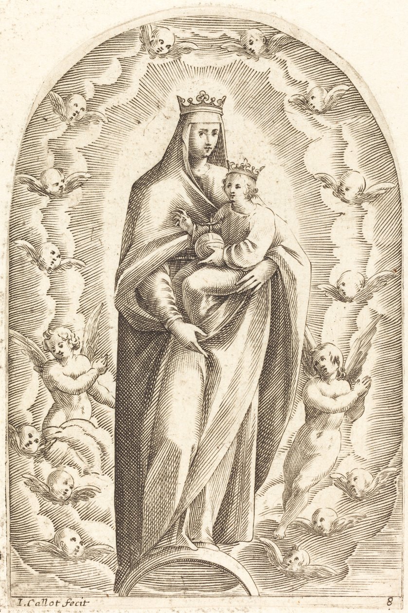 Niepokalane Poczęcie, 16081611. autorstwa Jacques Callot