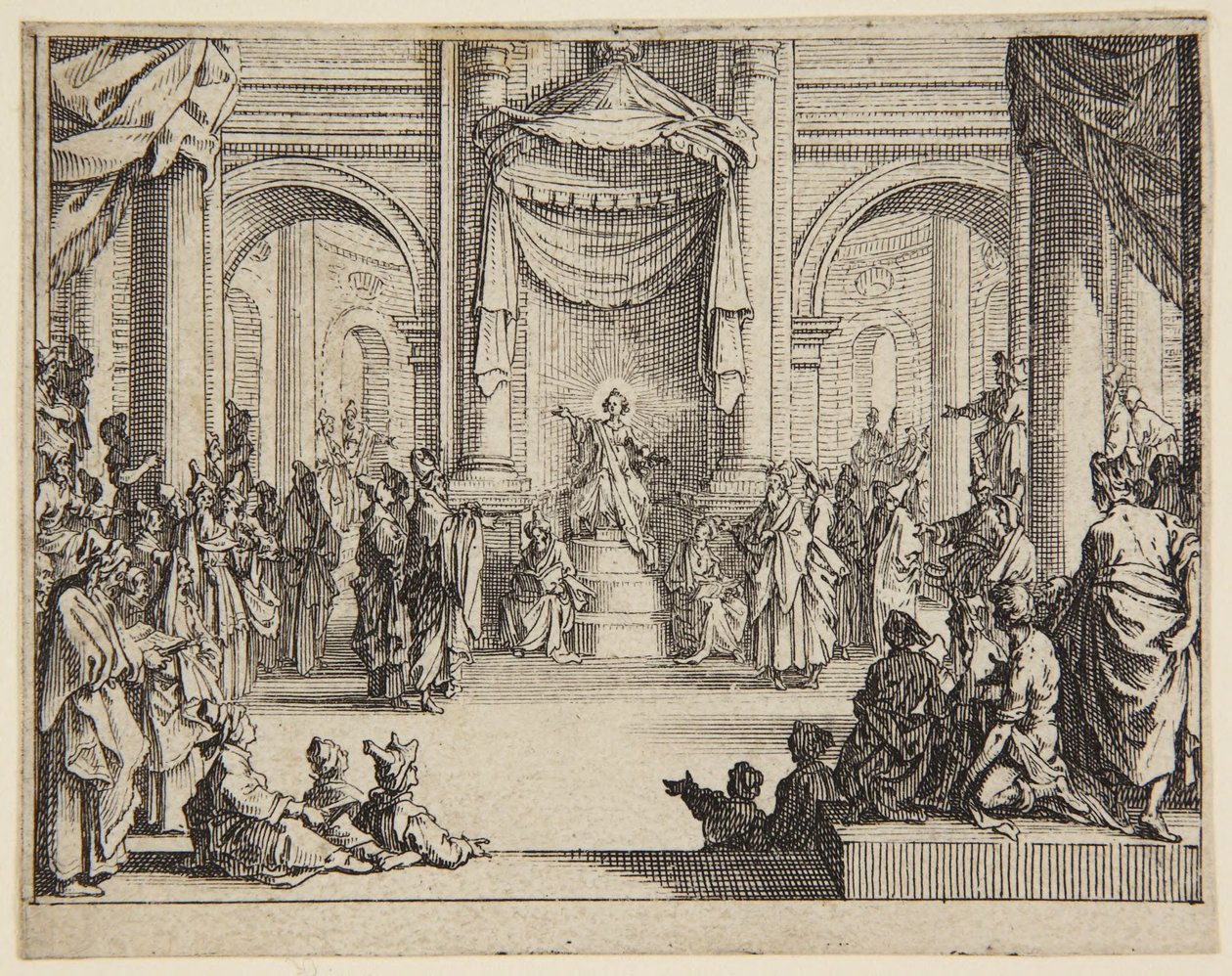 Dzieciątko Jezus wśród uczonych w Piśmie autorstwa Jacques Callot