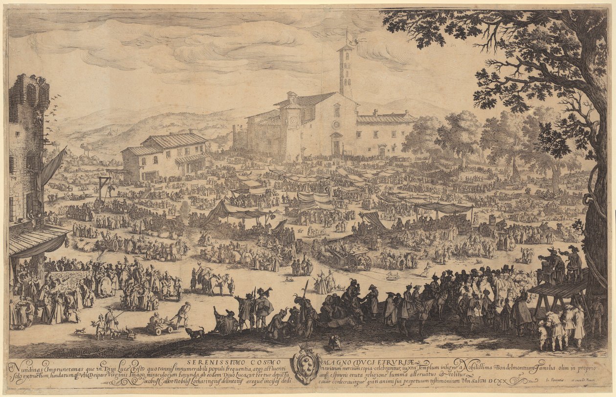 Jarmark w Imprunecie autorstwa Jacques Callot