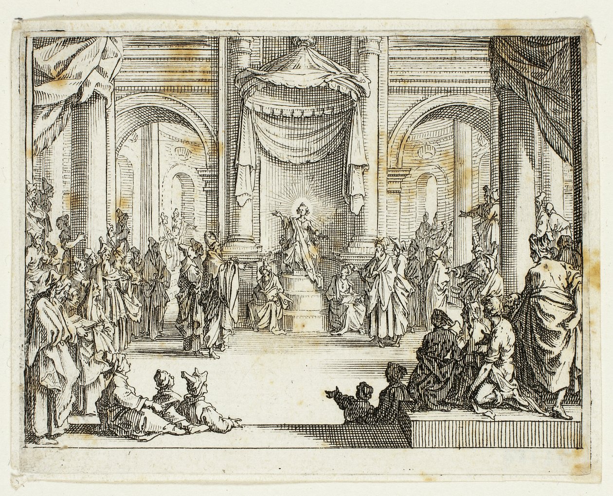 Jezus wśród lekarzy, z Nowego Testamentu autorstwa Jacques Callot