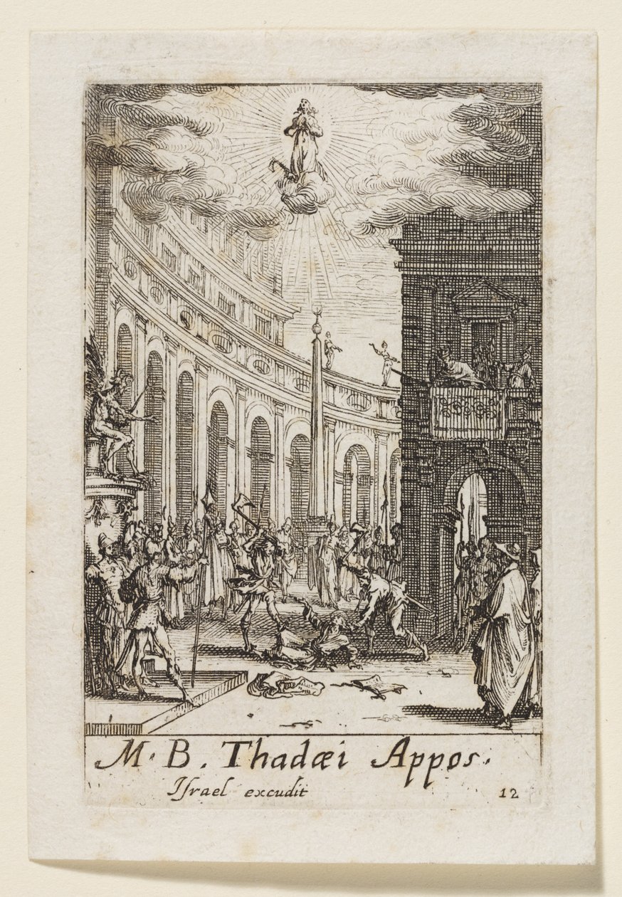 Judasz Apostoł (Thadaei Appos.) autorstwa Jacques Callot