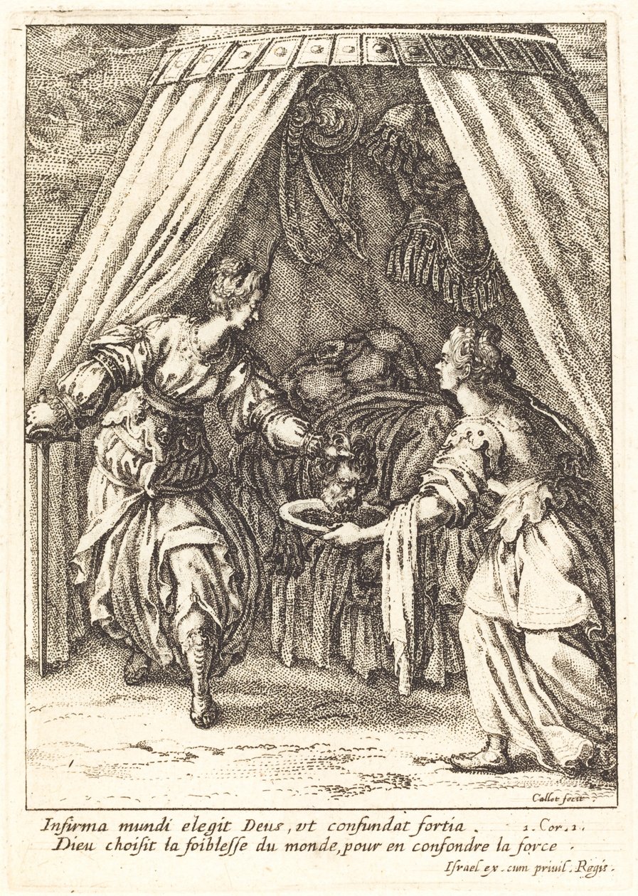 Judyta z głową Holofernesa autorstwa Jacques Callot