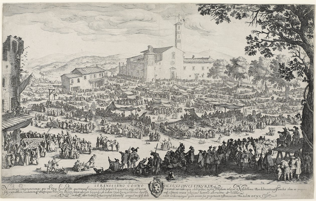 Targi Impruneta autorstwa Jacques Callot