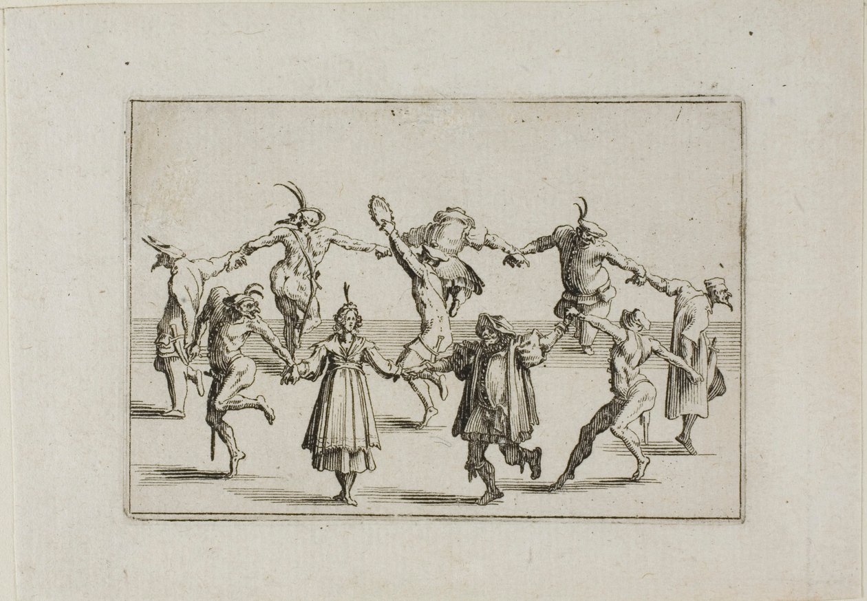 La Ronde (Okrągły taniec), z Kaprysów autorstwa Jacques Callot