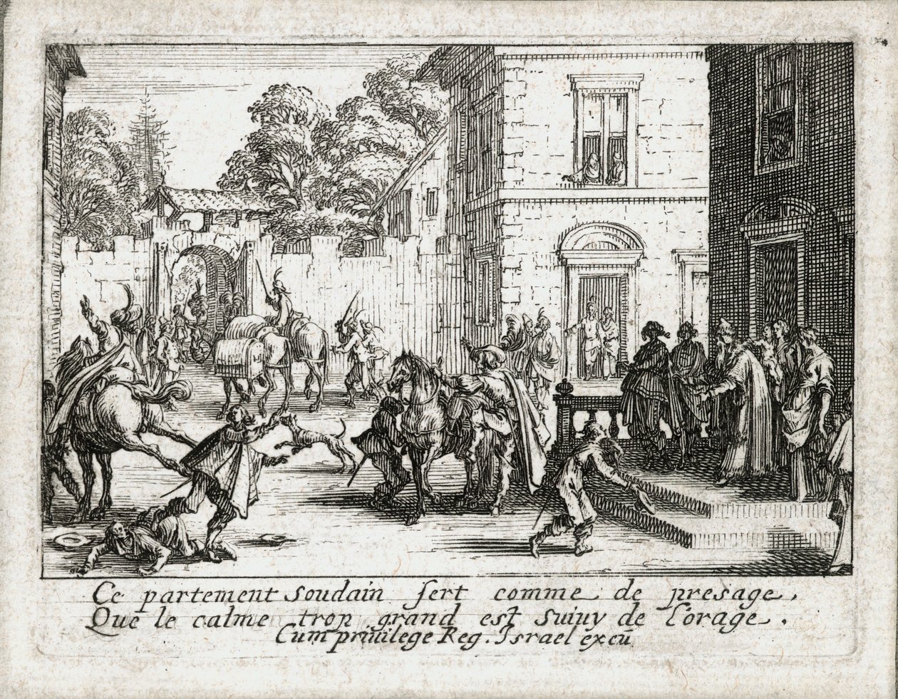 Życie syna marnotrawnego ... (rycina) autorstwa Jacques Callot
