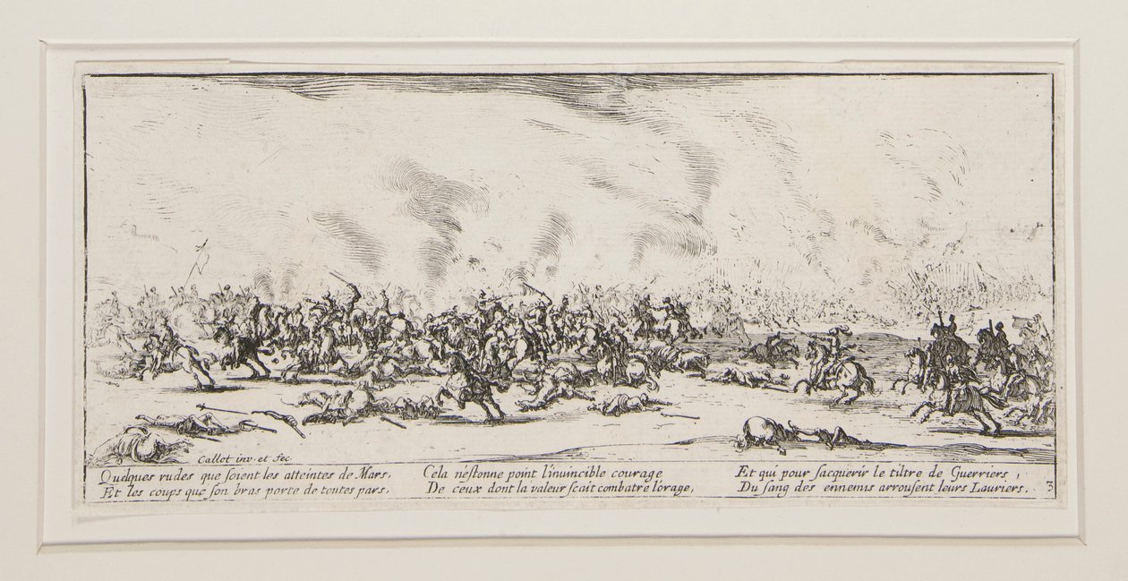 Bitwa, płyta 3 z serii The Great Miseries of War autorstwa Jacques Callot