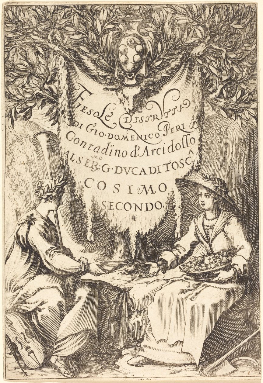 Piękny ogrodnik autorstwa Jacques Callot