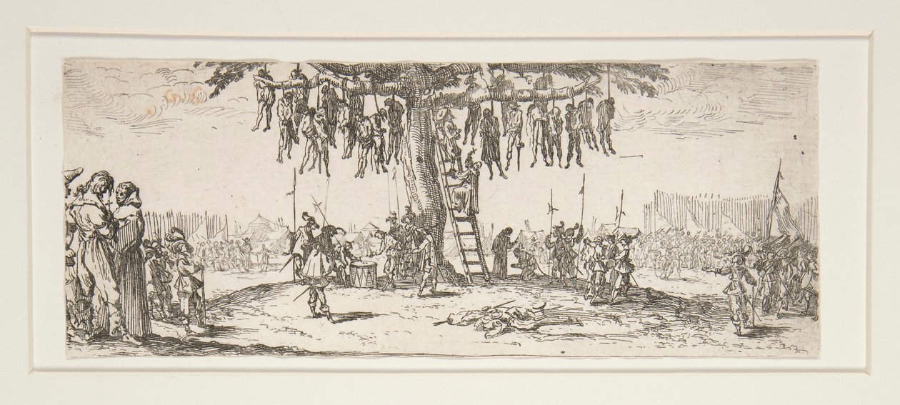Wiszące z Wielkiej Nieszczęścia Wojny autorstwa Jacques Callot