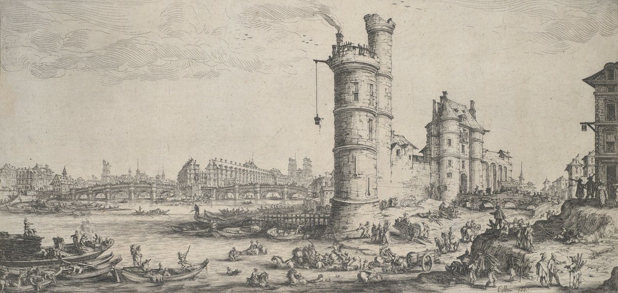 Pont Neuf autorstwa Jacques Callot