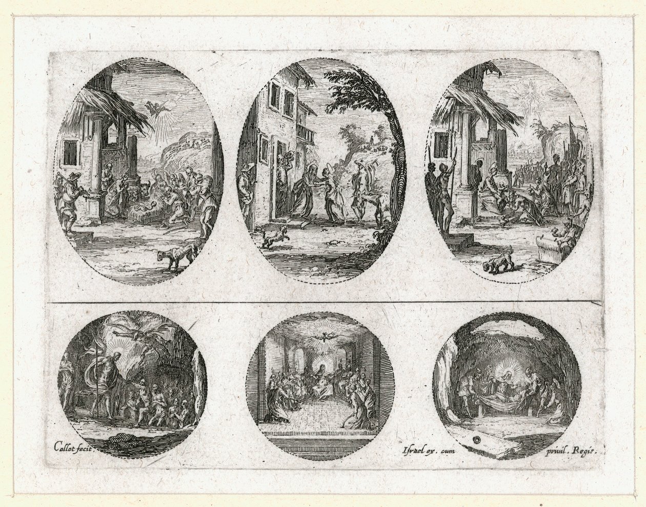 Cuda Męki Pańskiej ... (rycina) autorstwa Jacques Callot