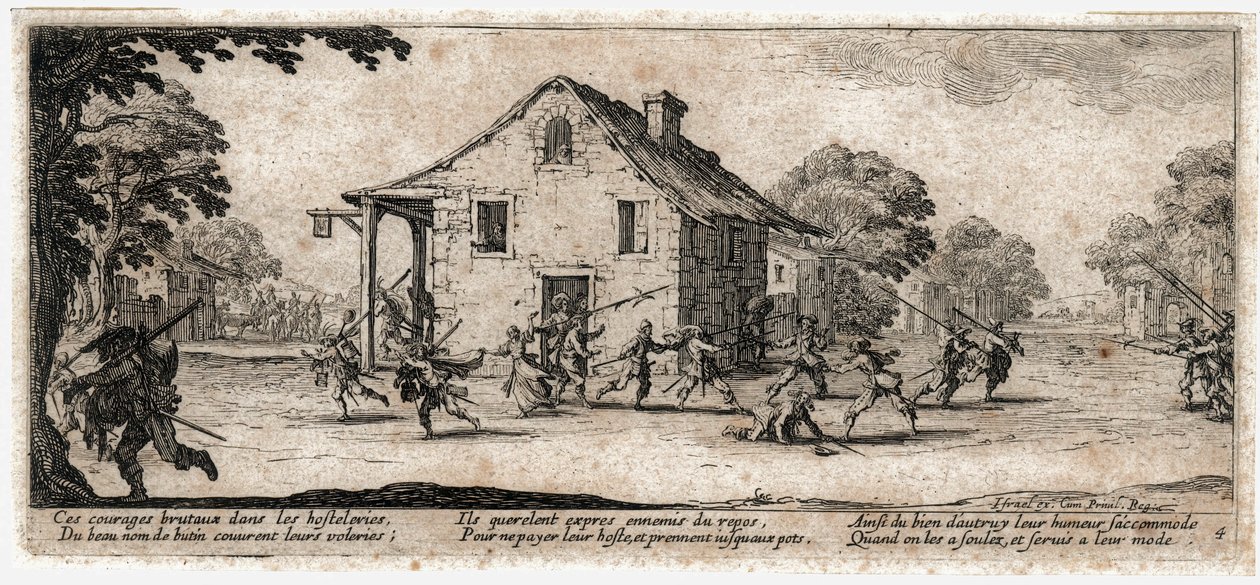 Nieszczęścia i nieszczęścia wojny... (rycina) autorstwa Jacques Callot