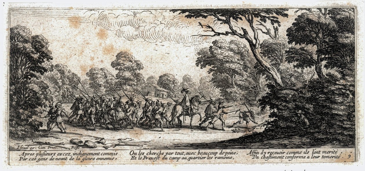Nieszczęścia i nieszczęścia wojny... (rycina) autorstwa Jacques Callot