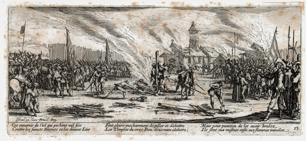 Nieszczęścia i nieszczęścia wojny... (rycina) autorstwa Jacques Callot