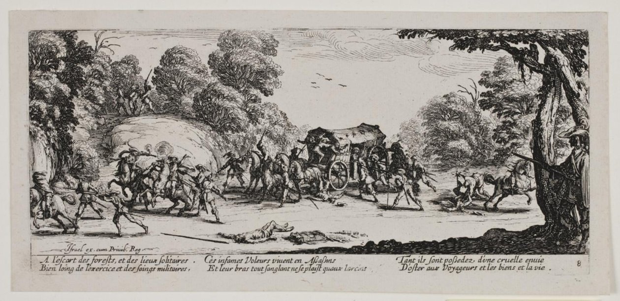 Nieszczęścia i nieszczęścia wojny (blad 8) autorstwa Jacques Callot