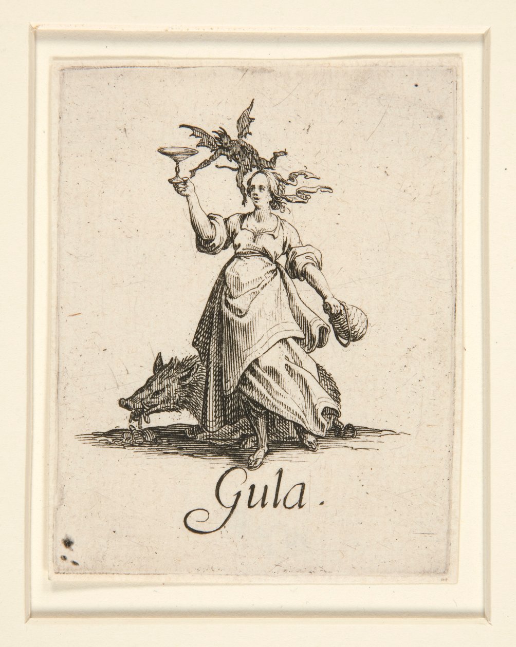 Siedem grzechów głównych: La Gourmandise (Obżarstwo) autorstwa Jacques Callot