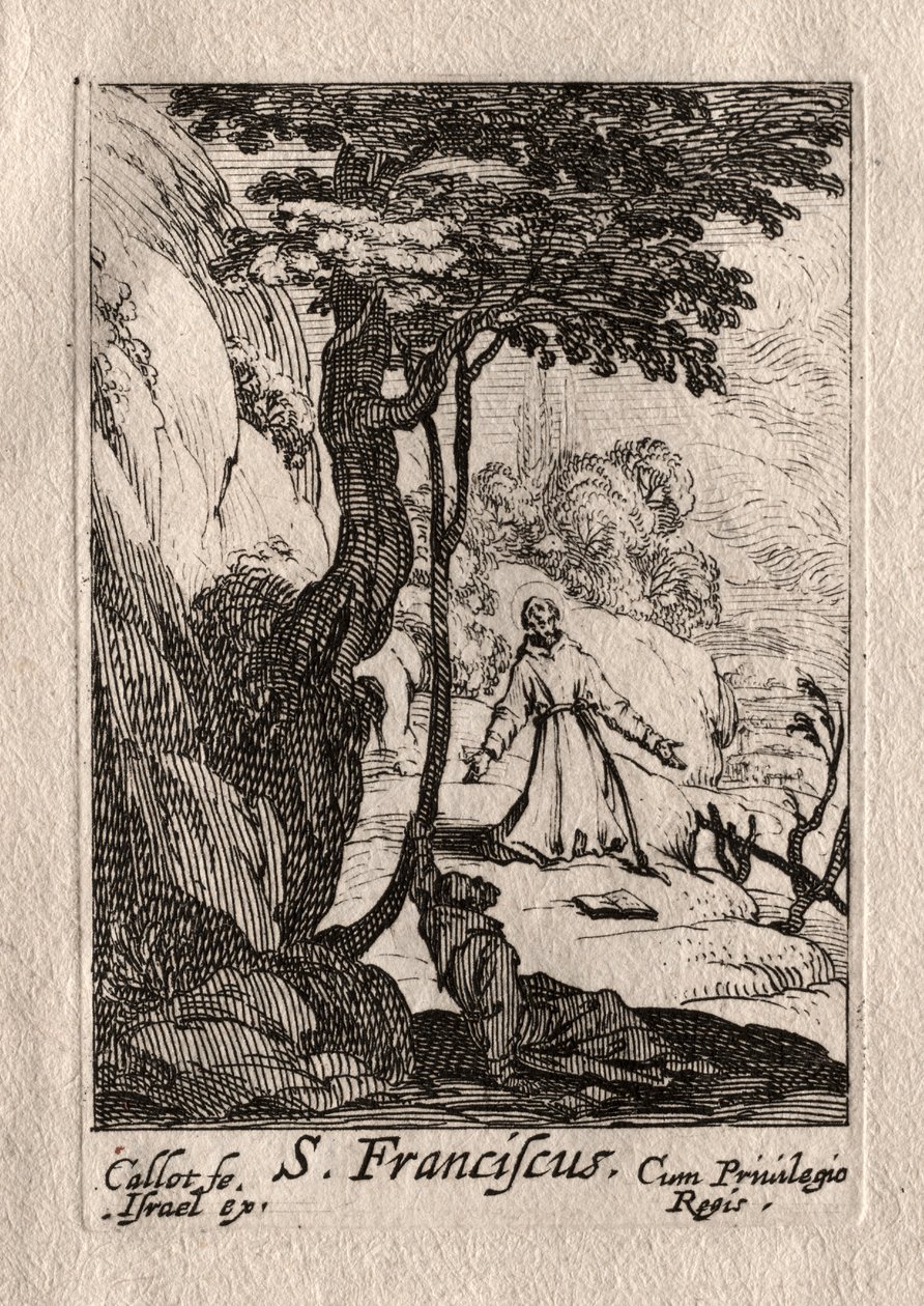 Pokutnicy: św. Francois autorstwa Jacques Callot