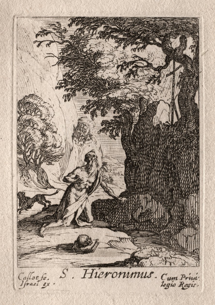 Pokutnicy: św. Hieronim autorstwa Jacques Callot